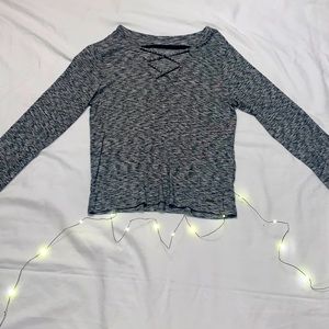 Grey long sleeve shirt